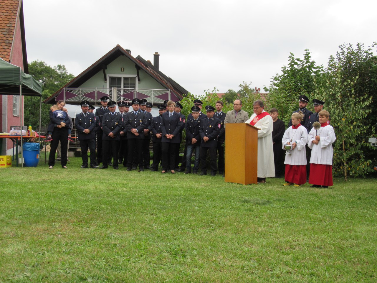 Segnung Tragkraftspritzenanhänger FF Kleinschwand