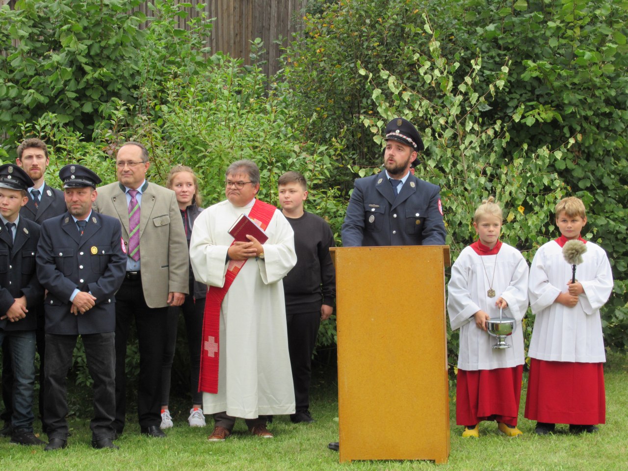 Segnung Tragkraftspritzenanhänger FF Kleinschwand