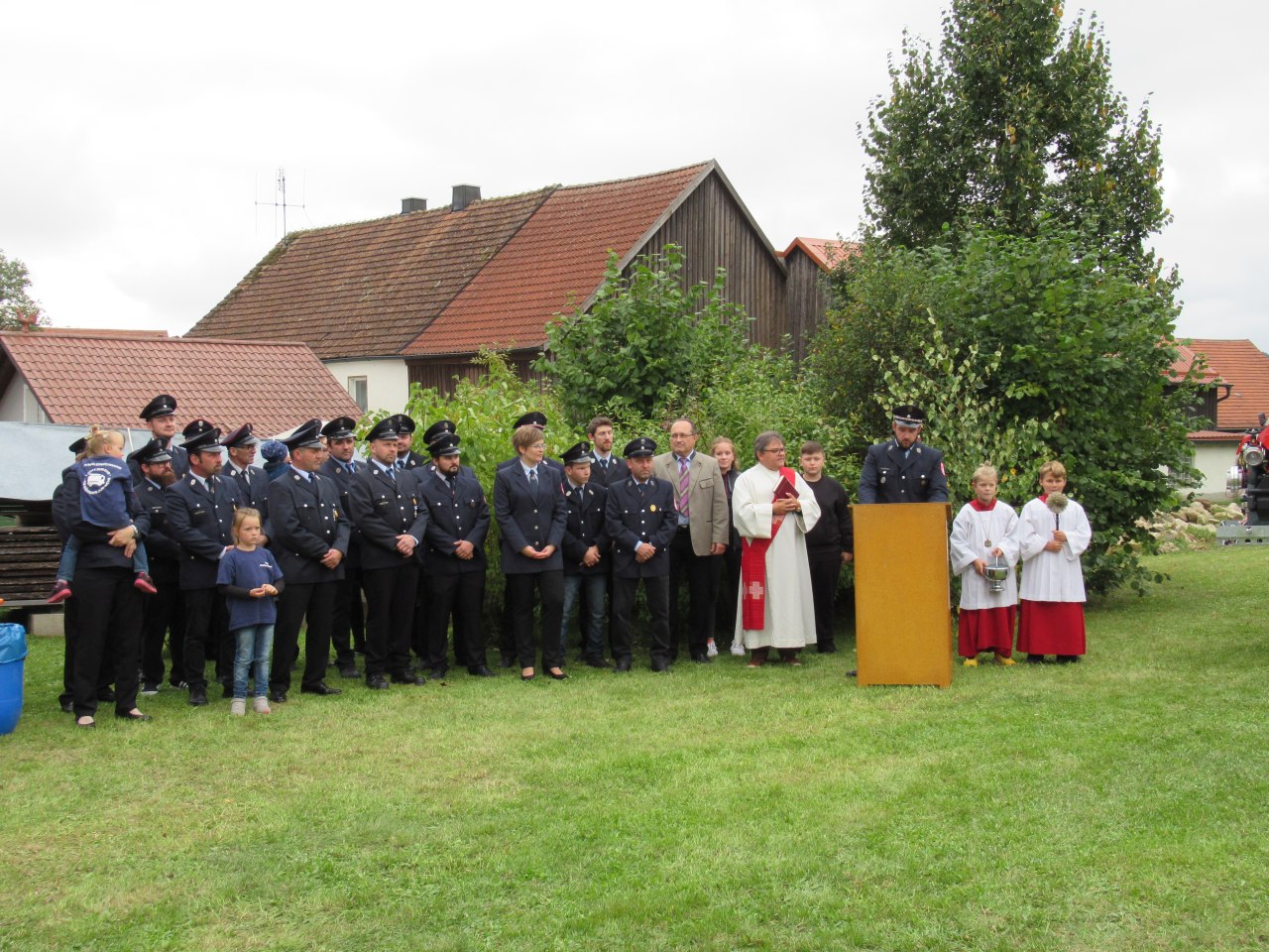 Segnung Tragkraftspritzenanhänger FF Kleinschwand