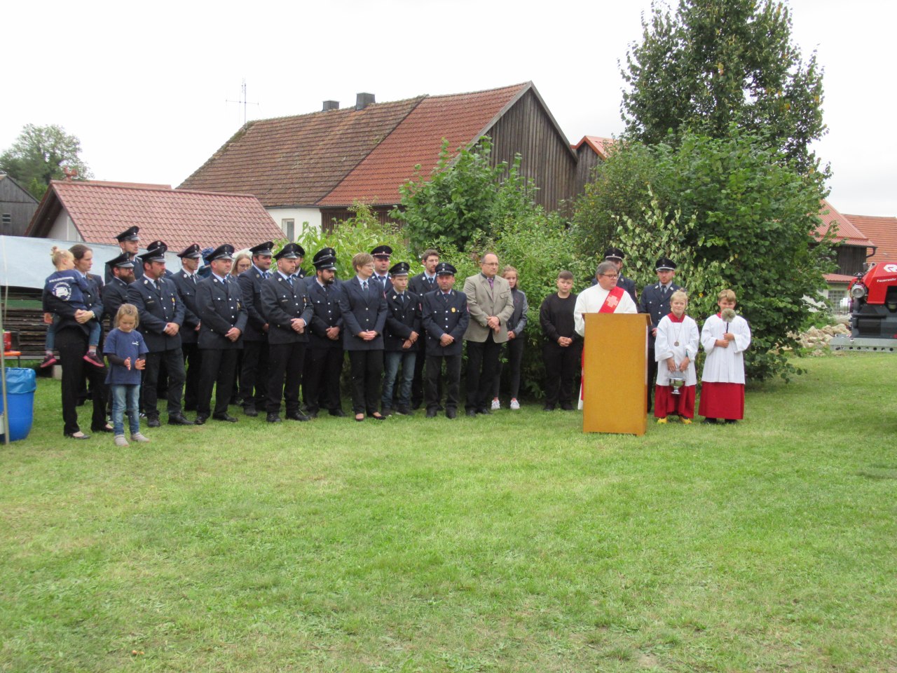 Segnung Tragkraftspritzenanhänger FF Kleinschwand